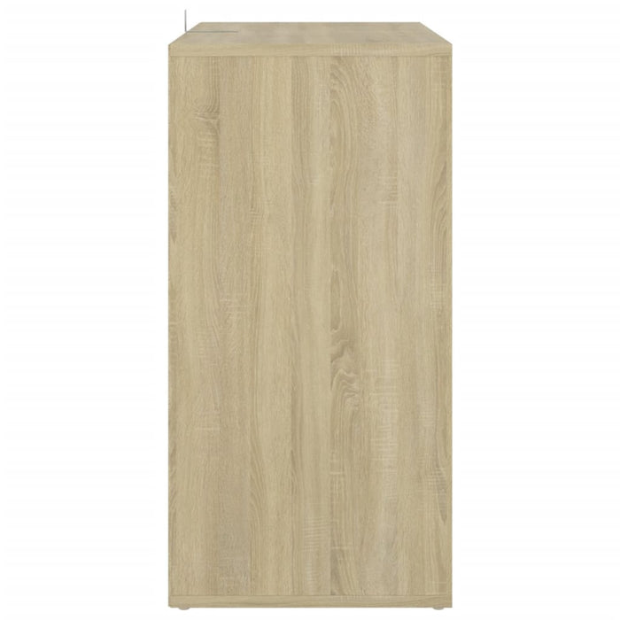 VXL Sonoma oak chipboard shoe cabinet 60x35x70 cm