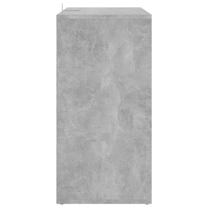 VXL Concrete gray chipboard shoe cabinet 60x35x70 cm