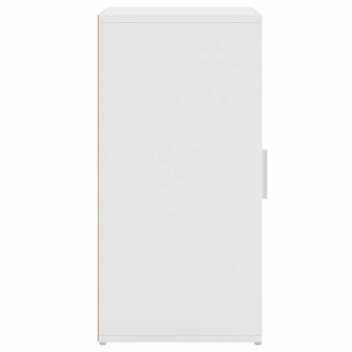 VXL White chipboard shoe rack 32x35x70 cm
