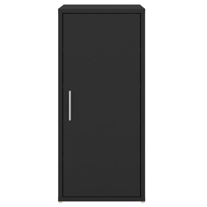 VXL Mueble zapatero de aglomerado negro 32x35x70 cm
