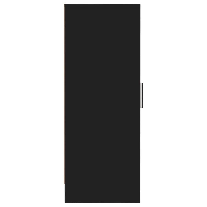VXL Mueble zapatero de aglomerado negro 32x35x92 cm