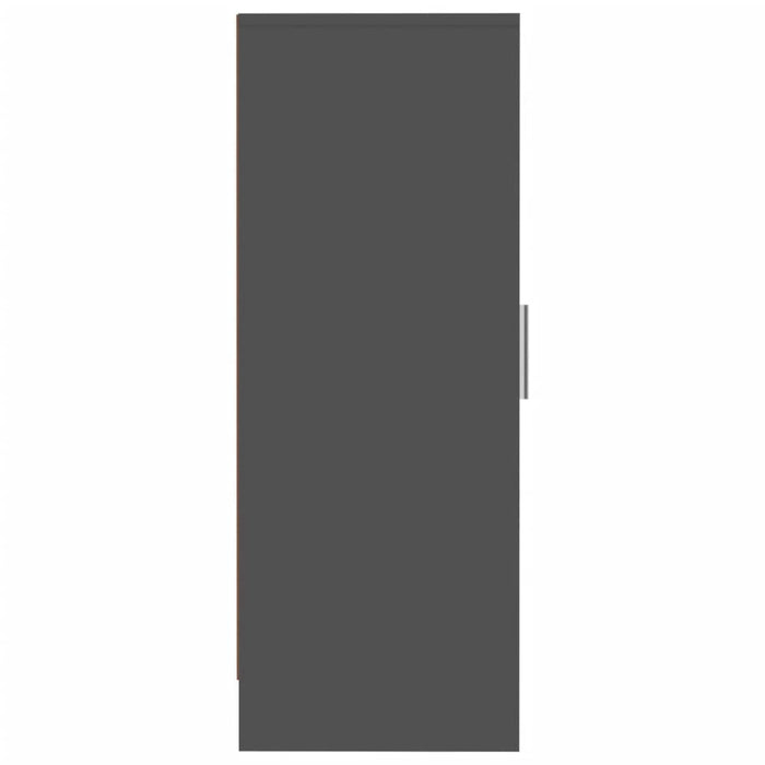VXL Mueble zapatero de aglomerado gris 32x35x92 cm