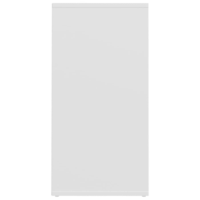 VXL Muebles zapateros 2 uds aglomerado blanco 31,5x35x70 cm