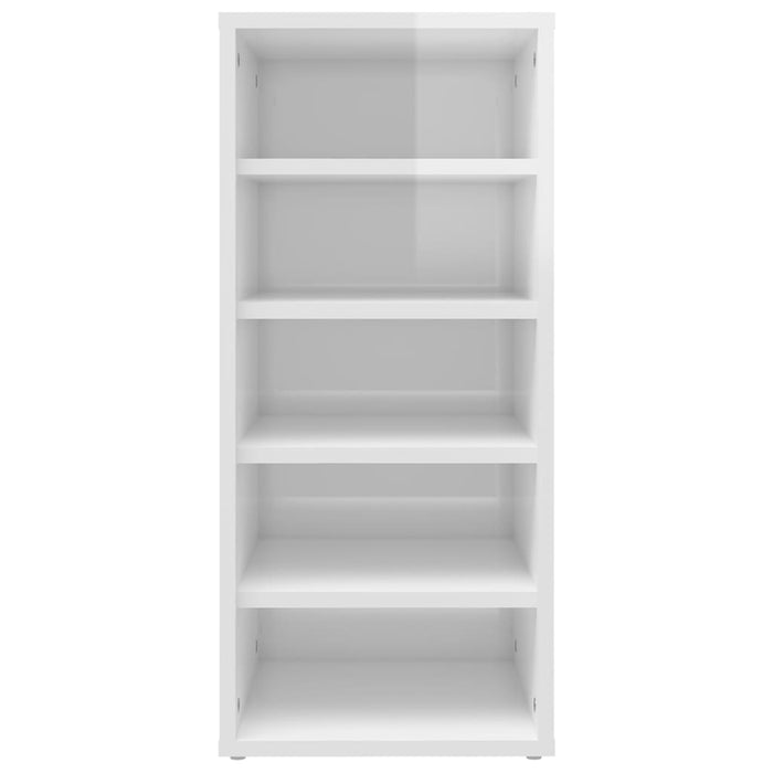 VXL Shoe rack furniture 2 units white chipboard with gloss 31.5x35x70 cm
