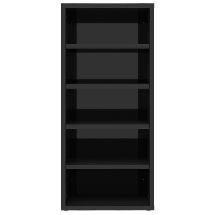 VXL Shoe rack furniture 2 pcs glossy black chipboard 31.5x35x70 cm