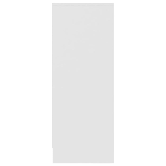 VXL Mueble zapatero de aglomerado blanco 31,5x35x90 cm