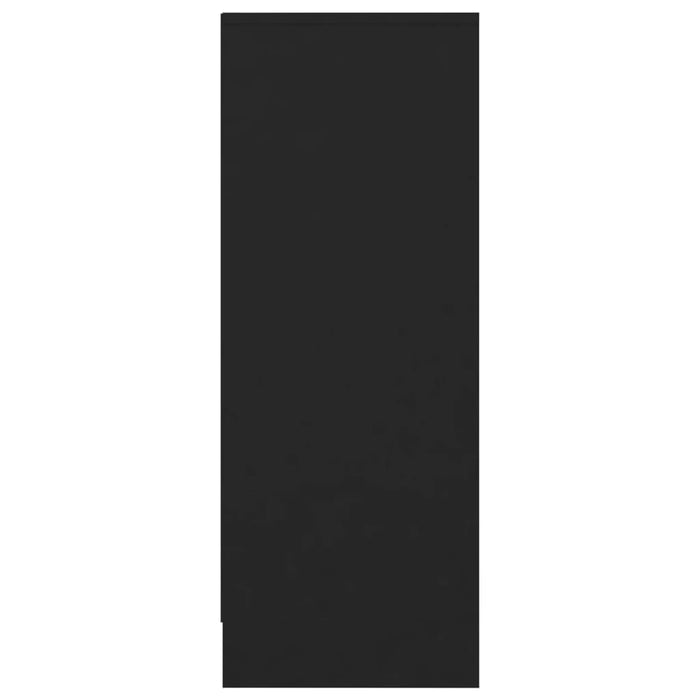 VXL Mueble zapatero de aglomerado negro 31,5x35x90 cm