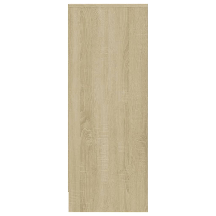 VXL Sonoma oak chipboard shoe cabinet 31.5x35x90 cm