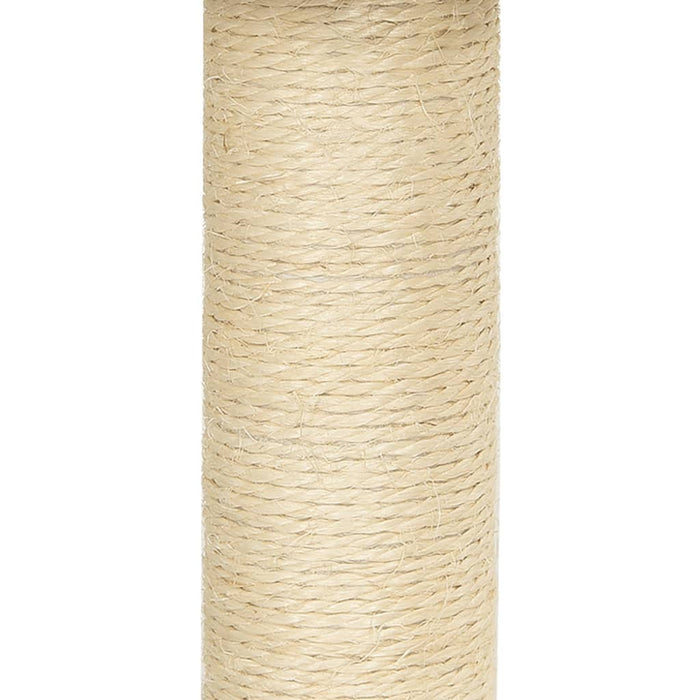 VXL Cat Scratching Post with Light Gray Sisal Posts 71 cm