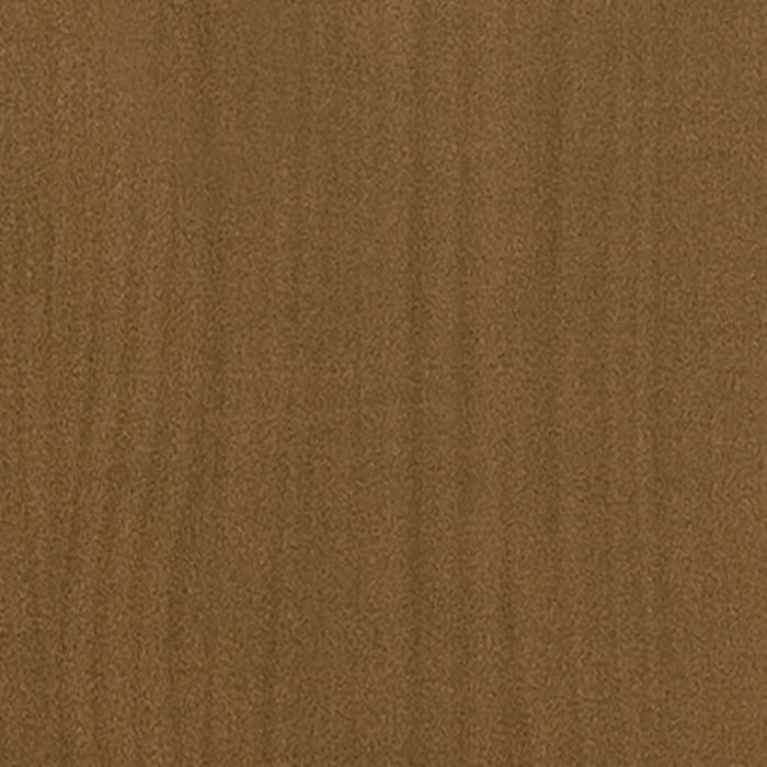 VXL Jardinera de madera maciza de pino marrón miel 70x70x70 cm