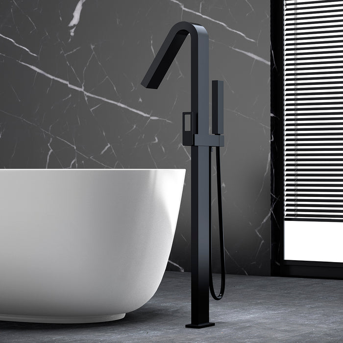 IMEX BBEC32/NG SWEDEN Matte Black Freestanding Bathtub Tap