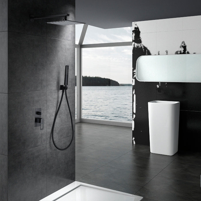 IMEX BDC032-6NG SWEDEN Matte Black Single Handle Built-in Shower Set