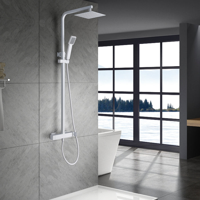 IMEX BDF016/BL FIYI Matte White Single Handle Shower Set