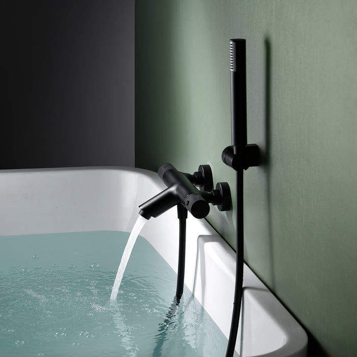 IMEX BTD038-4NG LINE Matte Black Thermostatic Bath/Shower Tap