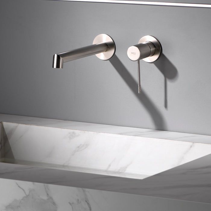 IMEX GLD038/NQ LINE Recessed Basin Tap Brushed Nickel