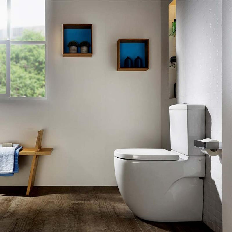 Inodoro Roca Rimless ROCA MERIDIAN COMPACTO Rimless Inodoro Completo — Bañoidea