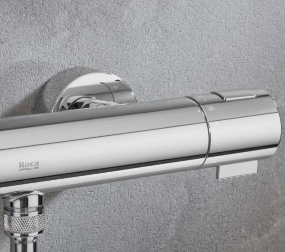 Roca - Grifo bañera-ducha termostático con inversor T-500 A5A1E18C00