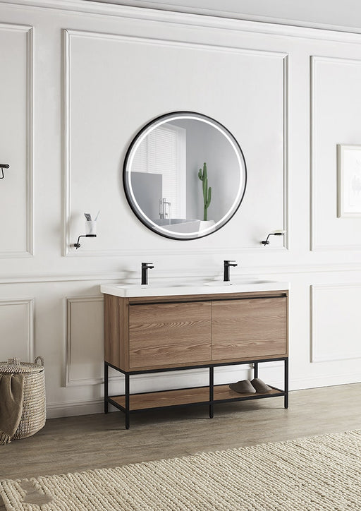Espejo redondo baño 80 cm - 90 cm ECLIPSE negro de Manillons Torrent