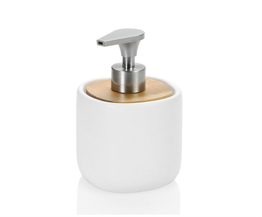 ANDREA HOUSE BA18224 White Ceramic Bathroom Dispenser