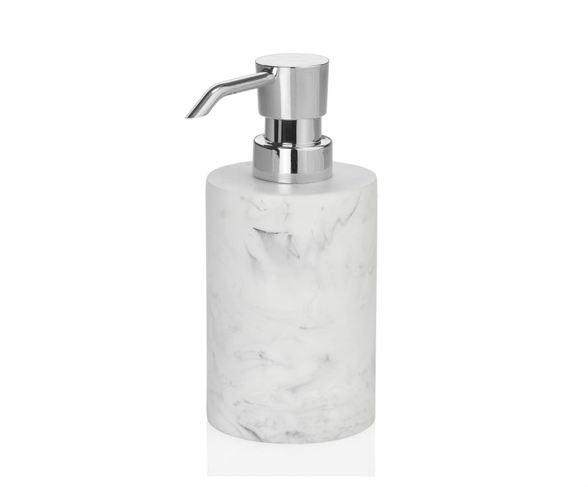 ANDREA HOUSE BA66154 White Classic Marble Bathroom Dispenser