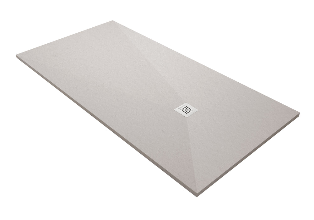 ACQUABELLA BASE Shower Tray Slate Texture Ivory Color
