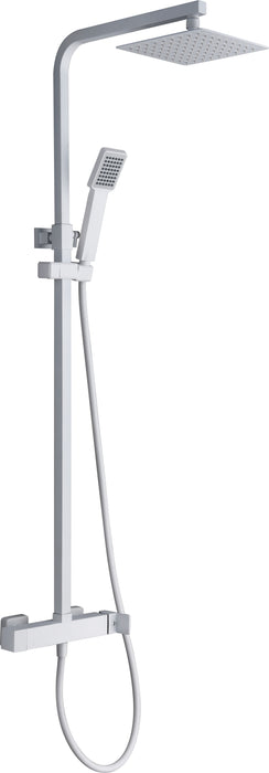 IMEX BDF016/BL FIYI Matte White Single Handle Shower Set