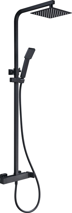 IMEX BDF016/NG FIYI Matte Black Single Handle Shower Set