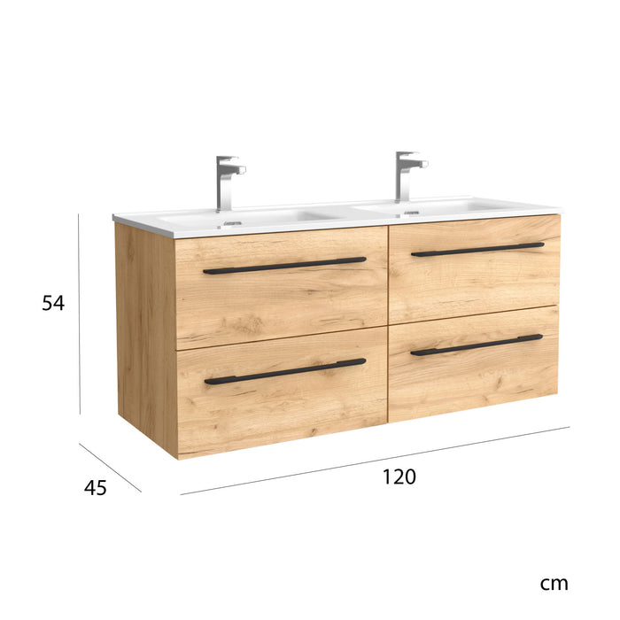 SALGAR 97954 MORAI Furniture+Sink 120 Oak
