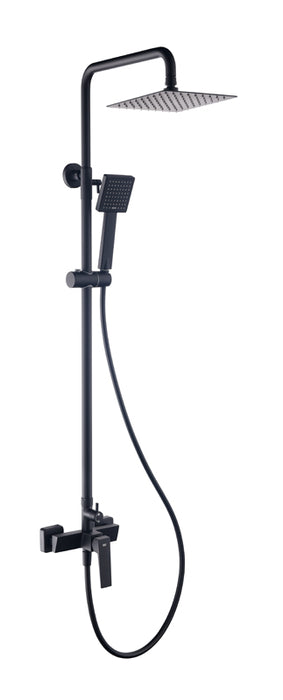 SKY BATH CDI005/NG INFINITE Matte Black Telescopic Shower Mixer Set