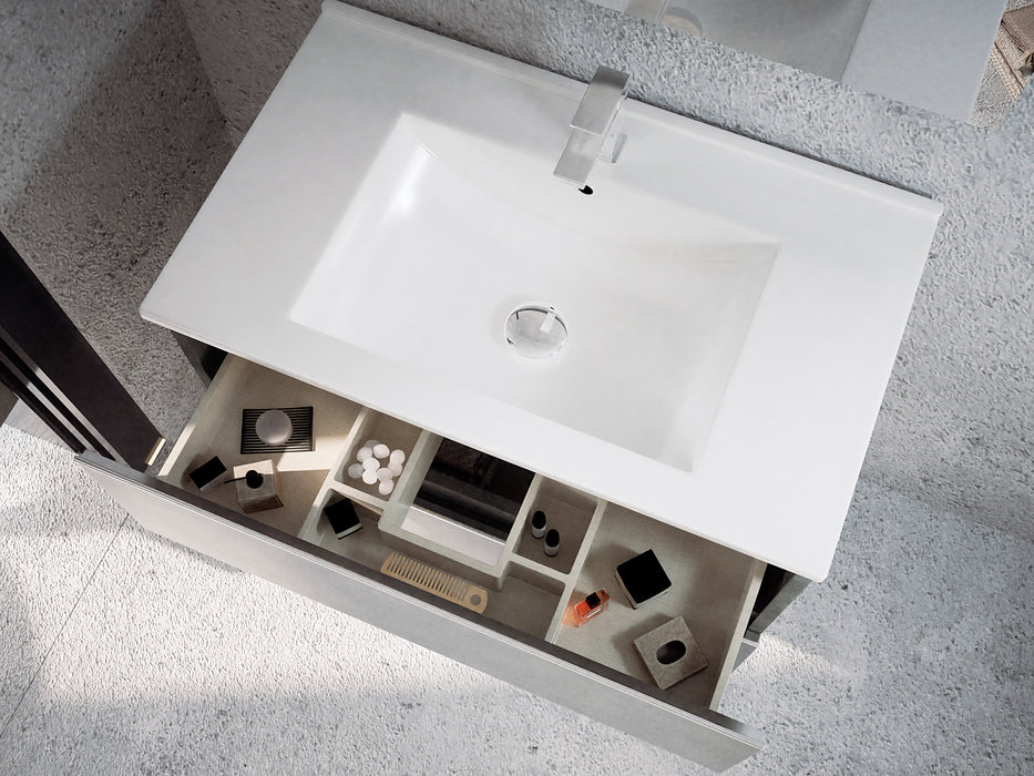 BATHME MADISON TOP Wall Hung Sink Cabinet Colour Cement