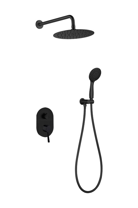 SKY BATH CES003/NG SOUL Matte Black Recessed Single-Handle Shower Set