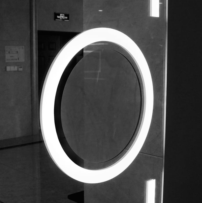 LEDIMEX MALT016/100 MALTA Square LED Mirror Front Light Chrome 100x80 cm