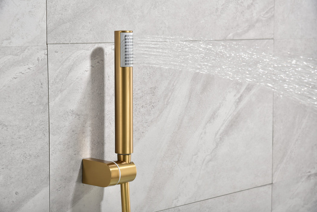 IMEX BDM039-4OC MONZA Single-Handle Bath/Shower Tap Kit Brushed Gold