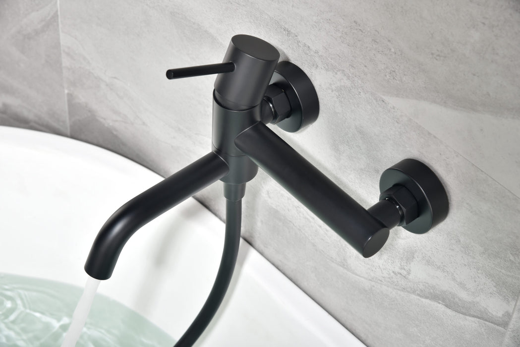IMEX BDM039-4NG MONZA Single-Handle Bath/Shower Tap Kit Matte Black
