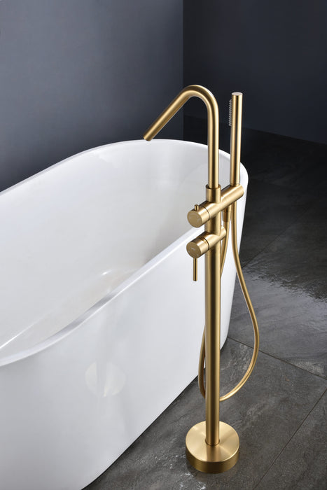 IMEX BBECO1/OC CORCEGA Freestanding Bathtub Mixer Tap Brushed Gold