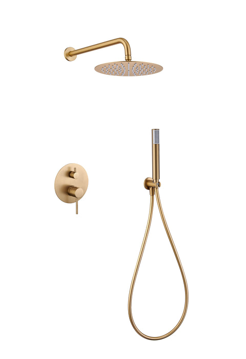 IMEX GPM039/OC MONZA Recessed Single-Handle Shower Tap Set Brushed Gold