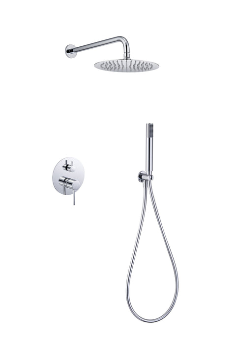 IMEX GPM039 MONZA Chrome Recessed Single-Handle Shower Tap Set