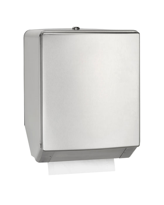 MEDICLINICS DT0208ACS Semi-Automatic Paper Towel Dispenser in AISI 304 Stainless Steel Satin Finish