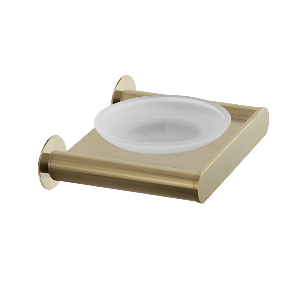 RAMON SOLER ERGOS Soap Dish Holder Brushed Gold - Dual Installation ...