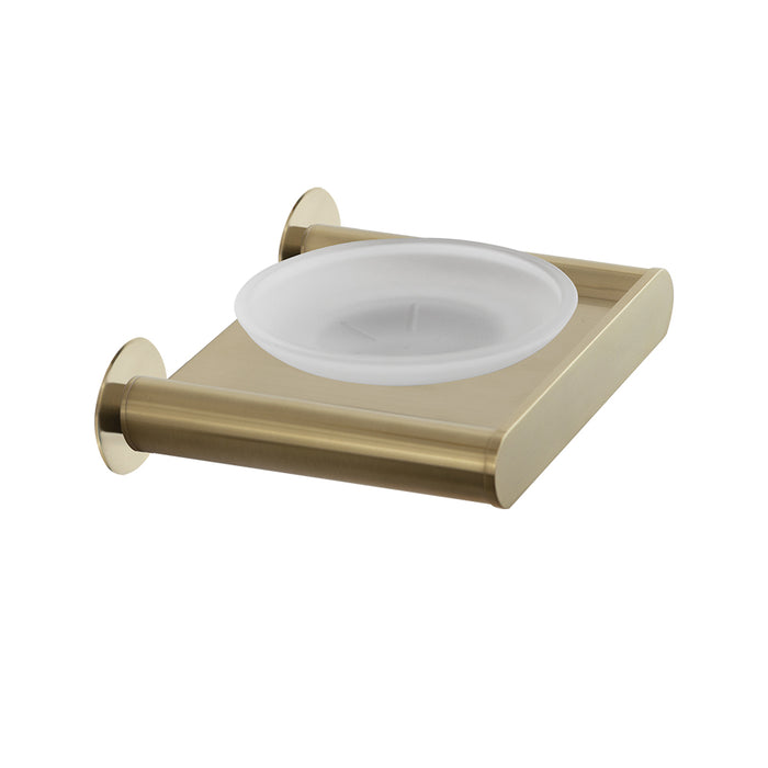 RAMON SOLER SOP02 ERGOS Soap Dish Holder With Brushed Gold Plate