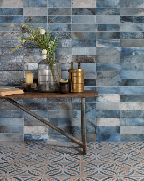 PERONDA 28939 FS RAKU BLUE Revestimiento Pasta Blanca 20X40