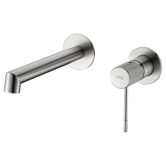 IMEX GLD038/NQ LINE Recessed Basin Tap Brushed Nickel