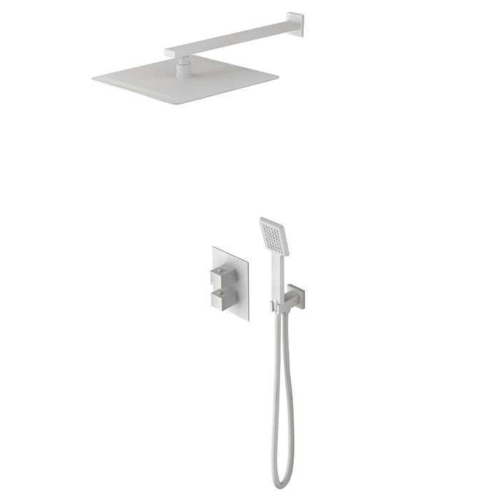 IMEX GPC009/BL CIES Matte White Thermostatic Built-In Shower Set