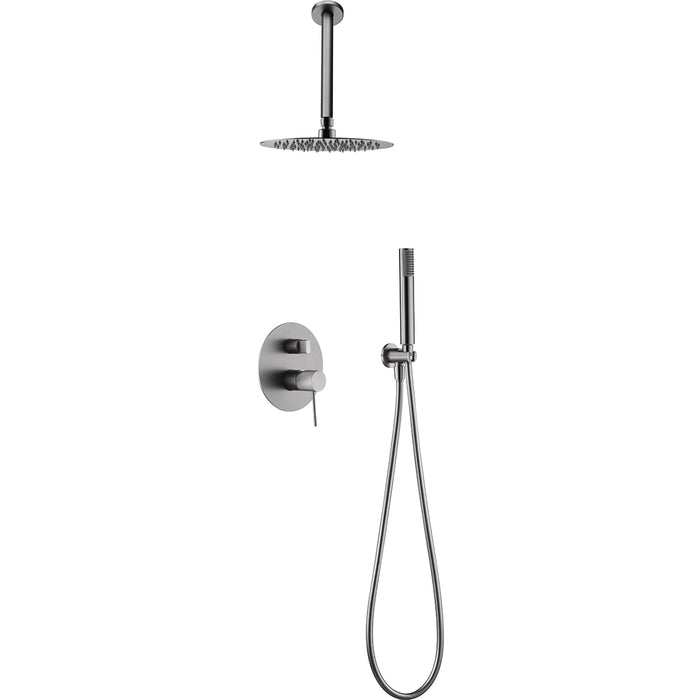IMEX GPQ038/NQ TOP Built-in Single Lever Shower Set Brushed Nickel