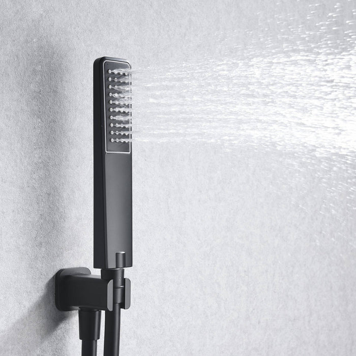 IMEX GTM021/NG MADEIRA Matte Black Thermostatic Built-in Shower Set