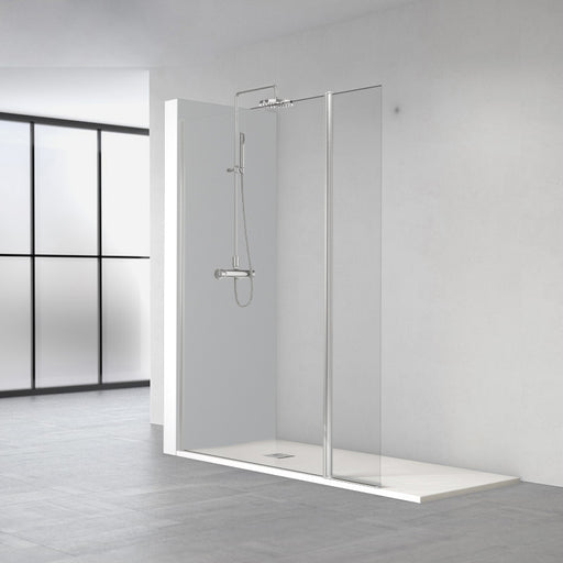 Mampara de ducha abatible - STEAM PB+F - Relax srl - rectangular / de  esquina / de vidrio templado
