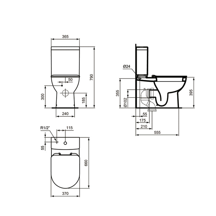 IDEAL STANDARD EUROVIT Complete Toilet