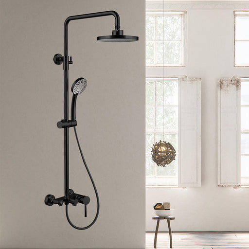 Ideal Standard Cerafine O - Conjunto de ducha con grifo de bañera, 200 mm,  1 chorro, negro BC525XG