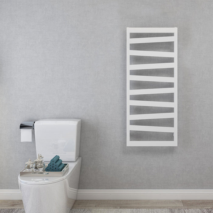 LLAVISAN L305834 INSIGNIA Towel Rack Towel Dryer Matte White 1200X500