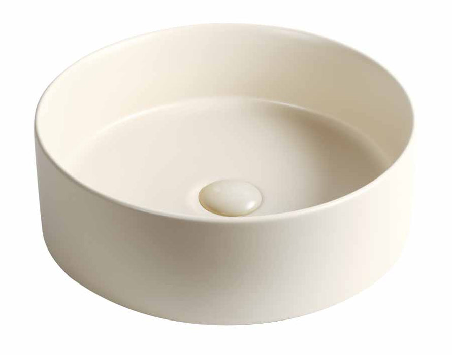 MOSAVIT NAYA Beige Satin Ceramic Countertop Washbasin
